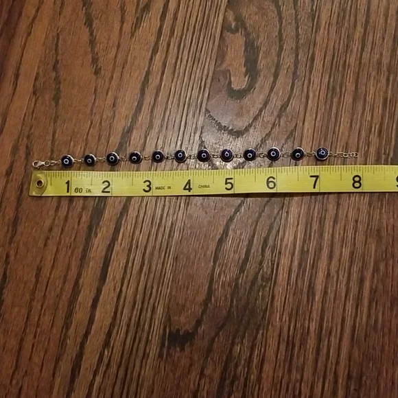 Sterling Silver Evil Eye Bracelet - Picture 3 of 4